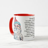 Mug Conseils De Survie De Vacances Drôle D'Une Chouett (Devant gauche)