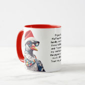 Mug Conseils De Vacances Drôle D'Un Pigeon (Devant gauche)