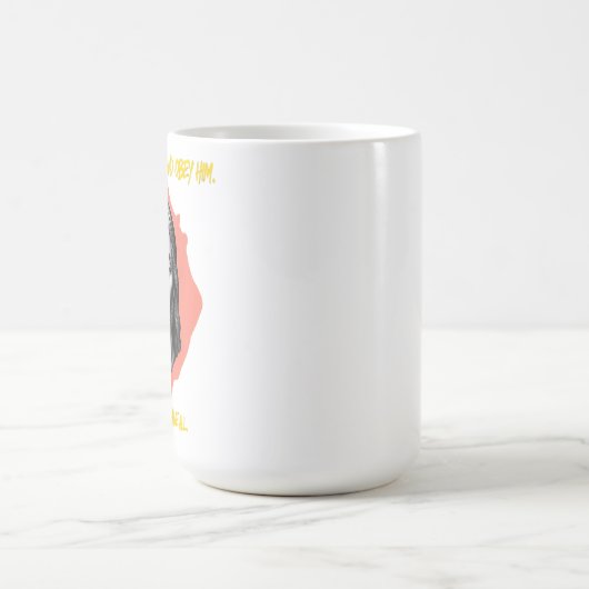 Mug Conseils divins : Chercher, Écouter, Obey (Centre)