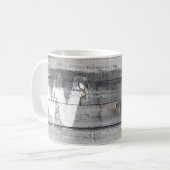 Mug Conseils en bois rustiques de Shiplap décorés d'un (Devant gauche)