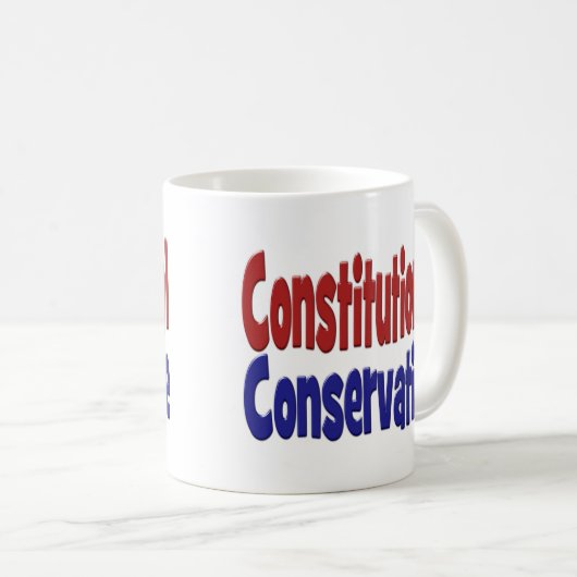 Mug Conservateur constitutionnel (Devant droit)