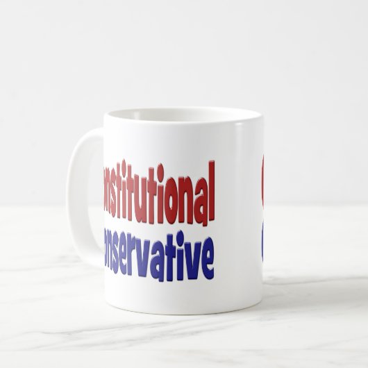 Mug Conservateur constitutionnel (Devant gauche)