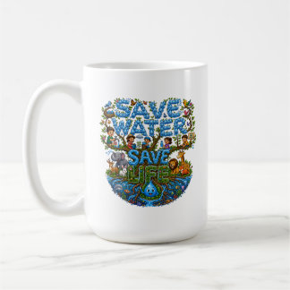Mug Conservation Environnementale Sauver l'Eau Sauver