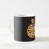 Mug Conserver calme et manger pizza : Conception parfa (Devant gauche)