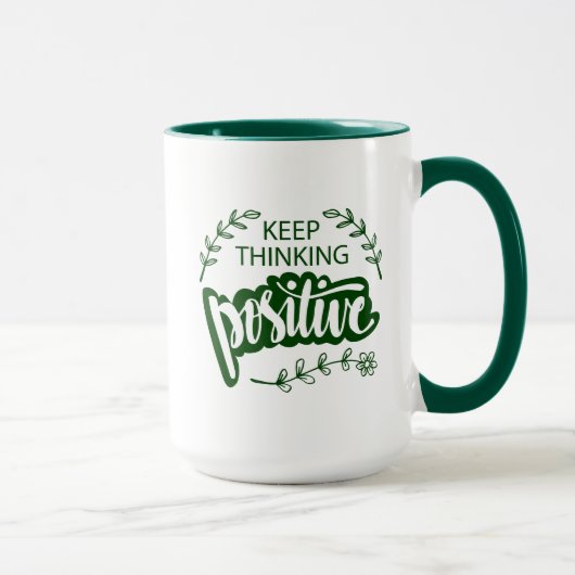 Mug Conserver la pensée positive (Droite)