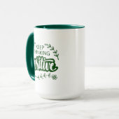 Mug Conserver la pensée positive (Devant gauche)