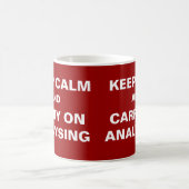 Mug Conserver le calme Analyser Funny Analyst Bureau d (Centre)