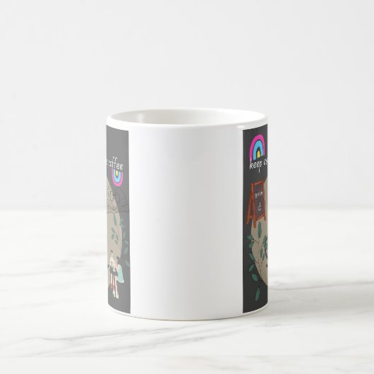 Mug Conserver le calme et boire du café (Centre)