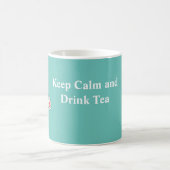 Mug Conserver le calme et boire Tea Mint couleur verte (Centre)