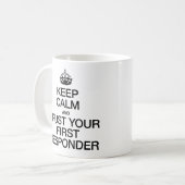 Mug Conserver le calme et faire confiance à votre prem (Devant gauche)