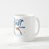 Mug Conserver le calme et la baignade - Conception de (Devant droit)