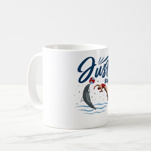 Mug Conserver le calme et la baignade - Conception de  (Devant gauche)