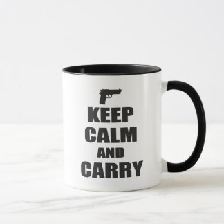 Mug Conserver le calme et le transport