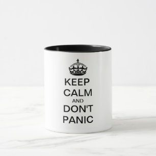 Mug Conserver le calme et ne pas PANIQUER - texte pers