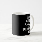Mug Conserver le calme retour incendie deuxième amende (Devant droit)