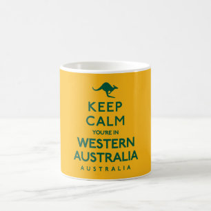 Mug Conserver le calme Vous êtes en Australie-Occident