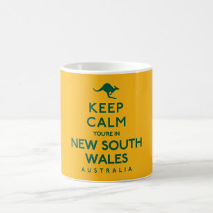 Mug Conserver le calme Vous êtes en Nouvelle-Galles du