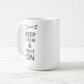 Mug Conserver le Knit de calme sur ・ l'artisanat (Devant gauche)