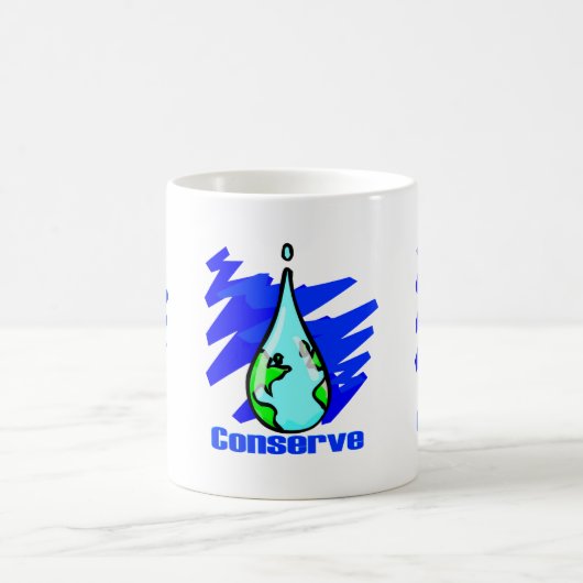 Mug Conserver l'eau Terre goutte d'eau (Centre)
