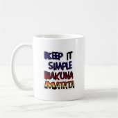 Mug Conserver Simple Hakuna Matata Art Print (Gauche)