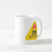 Mug Conserver votre distance (Devant droit)