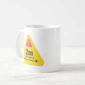Mug Conserver votre distance (Devant gauche)