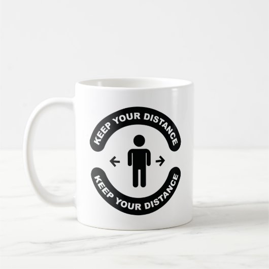 Mug Conserver votre distance (Gauche)