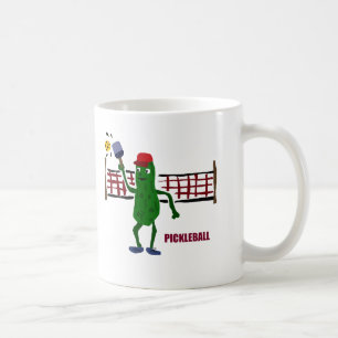 Mug Conserves au vinaigre drôles jouant Pickleball
