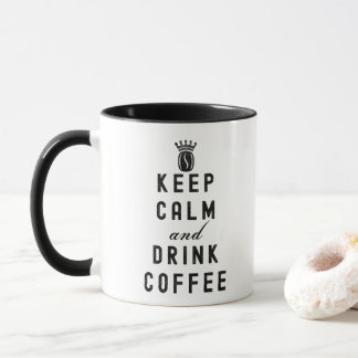MUG CONSERVEZ CALME ET BOIRE DU CAFÉ - AMATEUR DE CAFÉ