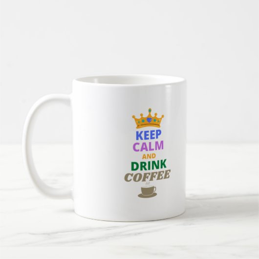 MUG CONSERVEZ CALME ET CAFÉ À BOIRE (Gauche)
