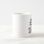 MUG CONSERVEZ LE CALME ET UTILISEZ LE CUTTER DE CUISIN (Centre)