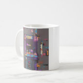 Mug Console de cartouche d'art pixel de salon de jeu r (Devant gauche)
