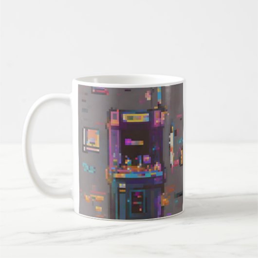 Mug Console de cartouche d'art pixel de salon de jeu r (Gauche)