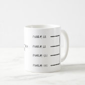 Mug Consommation de café : Rapport de psaume (Devant droit)