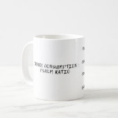 Mug Consommation de café : Rapport de psaume (Devant gauche)