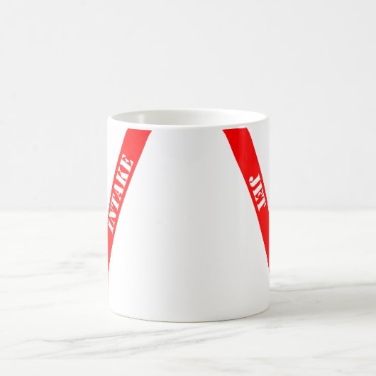 Mug Consommation de jet de danger (Centre)