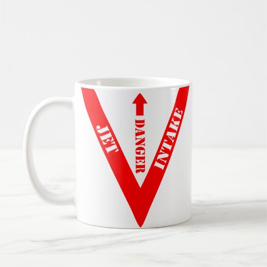 Mug Consommation de jet de danger (Gauche)