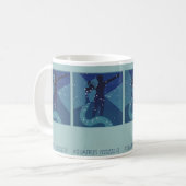 Mug Constellation Aquarius, Astrologie Vintage Zodiaqu (Devant gauche)