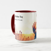 Mug Constellation de l'empreinte éternelle Embrassade (Devant gauche)