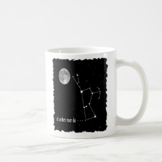 Mug Constellation d'Orion avec la pleine lune