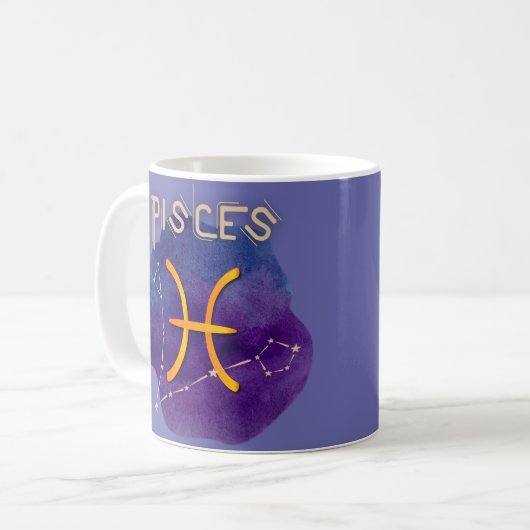 Mug Constellation du Zodiac Sign Pisces (Devant gauche)