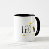 Mug constellation LEO AF et symboles Sun & Lion (Devant droit)