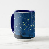 Mug Constellation Maman Rides de Rire Carte (Devant gauche)