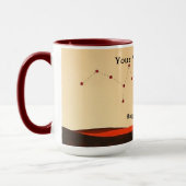 Mug Constellation Pastel de Feu de Camp Autochtone sou (Gauche)