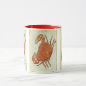 Mug Constellation Vintage du crabe cancéreux, miroir d (Centre)