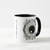 Mug Constellations mystiques : Zodiaque complexe (Devant droit)
