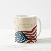 Mug Constitution des États-Unis, drapeau américain (Devant droit)