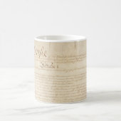 Mug Constitution des États-Unis, Nous le peuple (Centre)