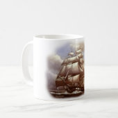 Mug Constitution d'USS de "vieil Ironsides" de frégate (Devant gauche)