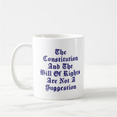 Mug Constitution Et Déclaration Des Droits - Pas Une S (Gauche)